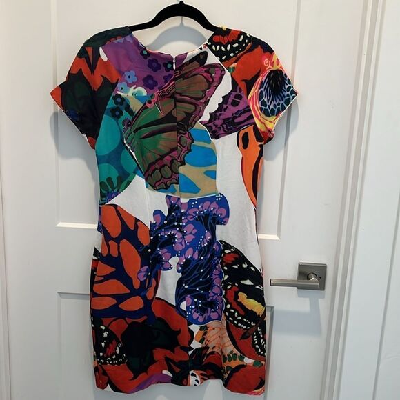 Desigual by Christian Lacroix Multicolored Butterfly Print and Tropical Flowers. - Picture 7 of 12